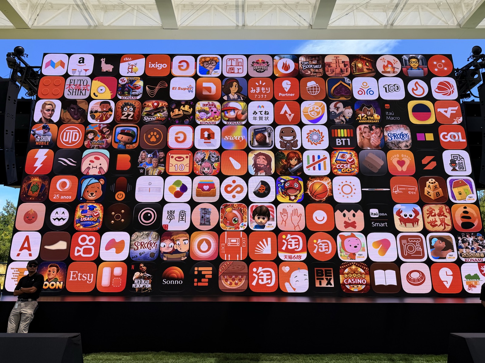 Look closely at the bottom right of the orange panel...