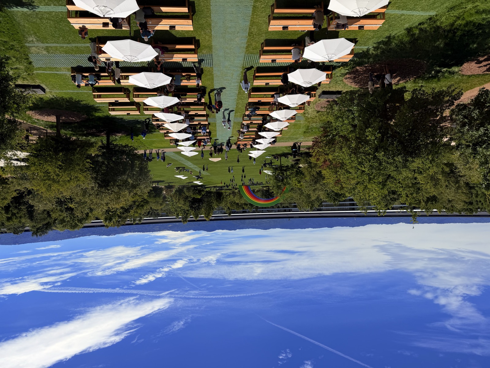 The courtyard and the Rainbow Stage