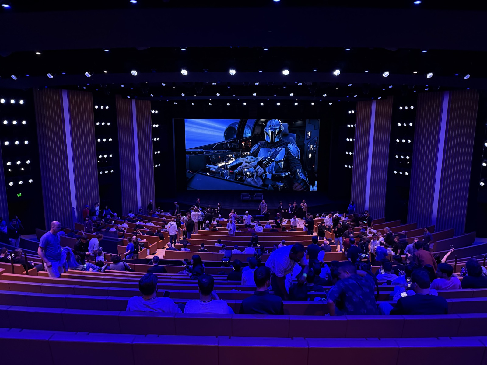 Inside the theater